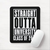 Rechtstreeks uit de universiteit klas van 2026 muismat (Met muis)