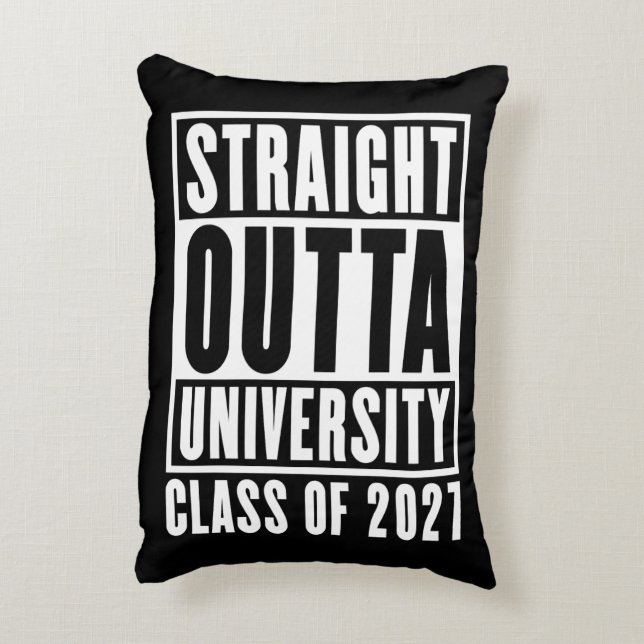 Rechtstreeks Uit De Universiteit Klas Van 2027 Accent Kussen (Achterkant (Verticaal))