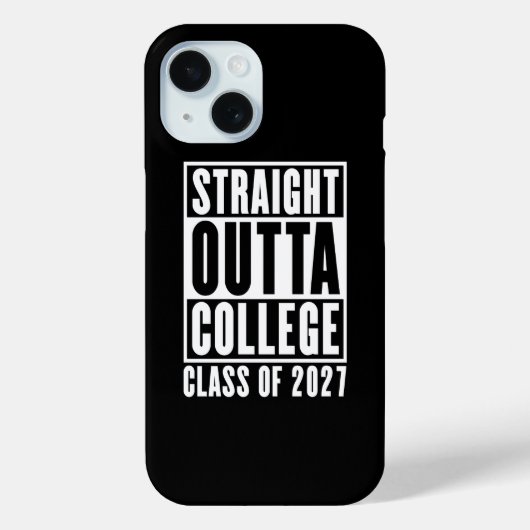 Rechtstreeks uit de universiteit klas van 2027 Case-Mate iPhone case (Achterkant)