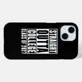 Rechtstreeks uit de universiteit klas van 2027 Case-Mate iPhone case (Achterkant (horizontaal))