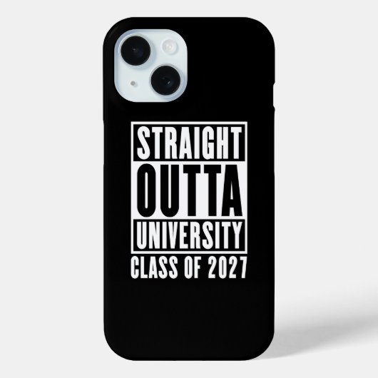 Rechtstreeks Uit De Universiteit Klas Van 2027 Case-Mate iPhone Case (Achterkant)