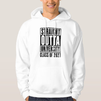 Rechtstreeks uit de universiteit klas van 2027 hoodie