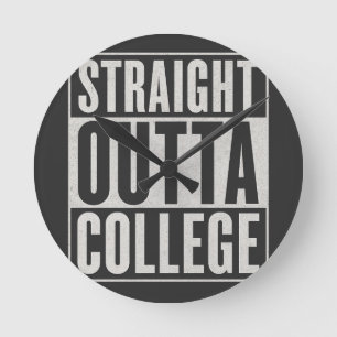 Rechtstreeks uit de universiteit, leuk grafisch on ronde klok