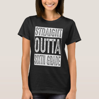 Rechtstreeks uit de zesde klas cadeaus 6e klas afs t-shirt