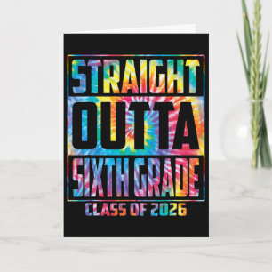 Rechtstreeks uit de zesde klas Cl 2026 Afstuderen Kaart