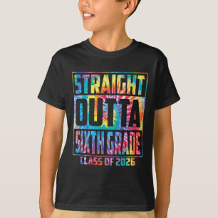 Rechtstreeks uit de zesde klas Cl 2026 Afstuderen  T-shirt