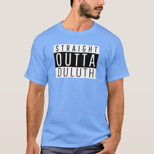 Rechtstreeks uit Duluth Minnesota T-shirt (Voorkant)