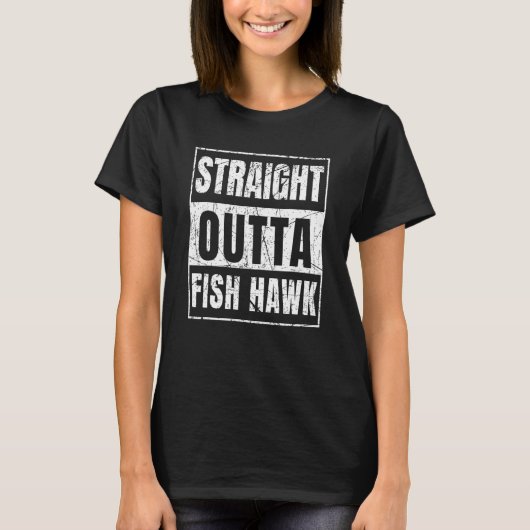 Rechtstreeks uit Fish Hawk Florida T-shirt (Voorkant)