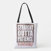 Rechtstreeks Uit Geduld Moeder Leven Tote Bag (Achterkant)