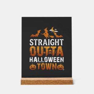 Rechtstreeks uit Halloween Town Heksen Maan Vleerm Acryl Bord