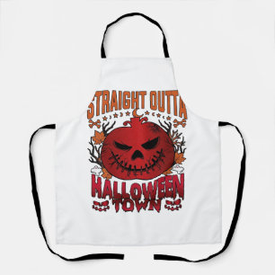 Rechtstreeks uit Halloween Town Rode Pompoen Geest Schort