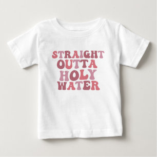 Rechtstreeks uit heiligwater T-shirt, grappig doop