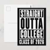 Rechtstreeks uit het College Klas van 2026 Briefkaart (Voorkant / Achterkant)