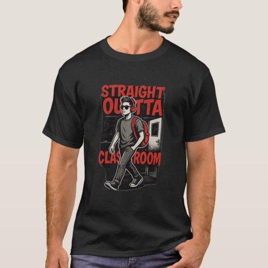 Rechtstreeks Uit Het Klaslokaal T-shirt (Voorkant)