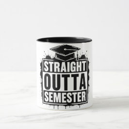 Rechtstreeks Uit het Semester Grappige Afstudeermo Mok