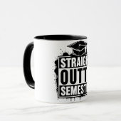 Rechtstreeks Uit het Semester Grappige Afstudeermo Mok (Voorkant links)