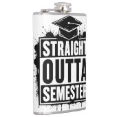 Rechtstreeks Uit het Semester Grappige Afstuderen Heupfles (Rechts)