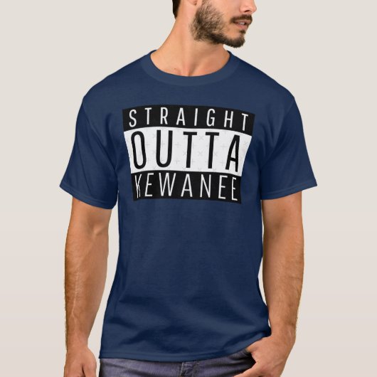 Rechtstreeks uit Kewanee Illinois T-shirt (Voorkant)