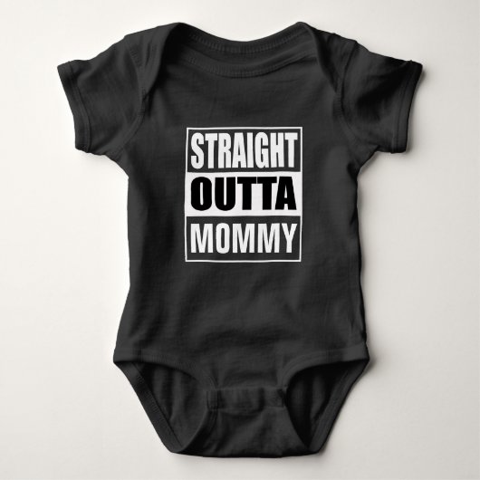 Rechtstreeks uit mama grappige Baby Romper (Voorkant)
