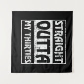 Rechtstreeks Uit Mijn Dertiger Jaren Funny 40e Ver Wandkleed (Voorkant (horizontaal))