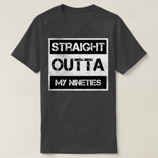Rechtstreeks uit mijn negentiger jaren verdrietig t-shirt (Design voorkant)