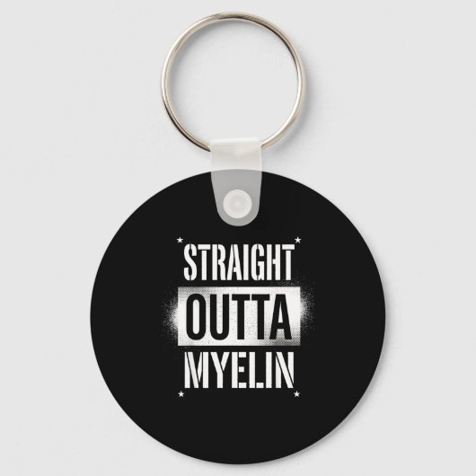 Rechtstreeks uit myeline multiple sclerose ms sleutelhanger (Voorkant)