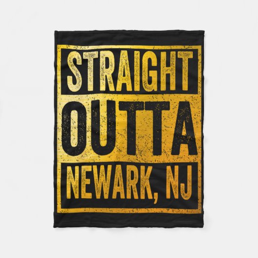Rechtstreeks uit Newark New Jersey Fleece Deken (Voorkant)