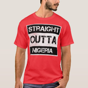 Rechtstreeks uit Nigeria Reiziger Gift Land Expat T-shirt