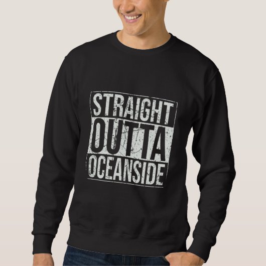 Rechtstreeks uit Oceanside Vintage Trui (Voorkant)