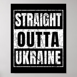 Rechtstreeks uit Oekraïne Geboren in Oekraïne Poster