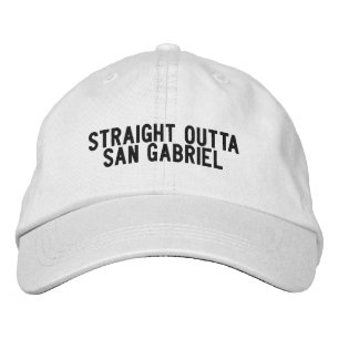 Rechtstreeks uit San Gabriel California Hoed Geborduurde Pet
