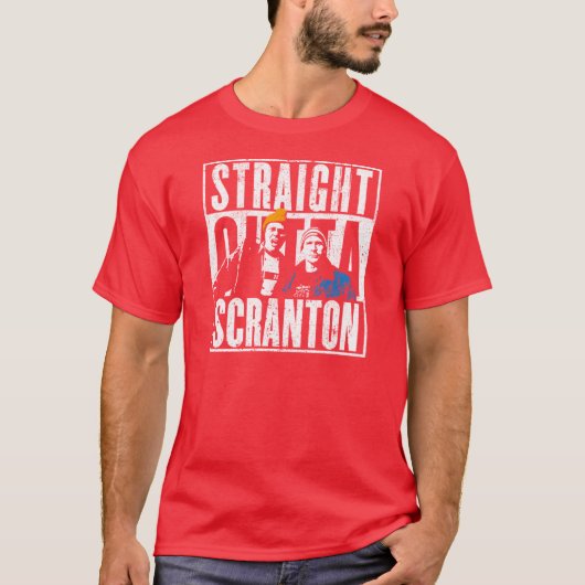 Rechtstreeks Uit Scranton Lui Scranton T-shirt (Voorkant)