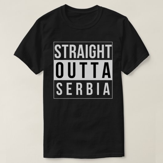 Rechtstreeks uit Servië T-shirt (Design voorkant)