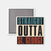 Rechtstreeks uit St. George Utah UT Magneet (Voorkant / Achterkant)