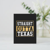 Rechtstreeks uit Texas Gold en White Briefkaart (Staand voorkant)