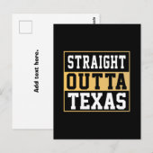 Rechtstreeks uit Texas Gold en White Briefkaart (Voorkant / Achterkant)