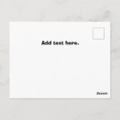 Rechtstreeks uit Texas Gold en White Briefkaart (Achterkant)