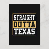 Rechtstreeks uit Texas Gold en White Briefkaart (Voorkant)
