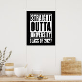 Rechtstreeks Uit Universiteit Klas van 2027 Poster (Keuken)