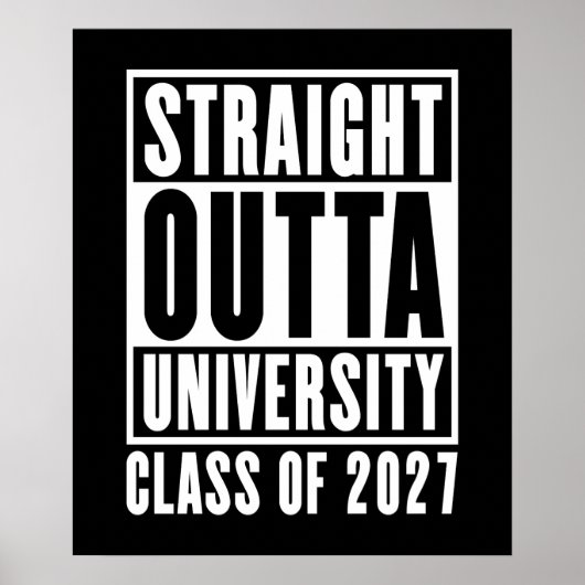 Rechtstreeks Uit Universiteit Klas van 2027 Poster (Voorkant)