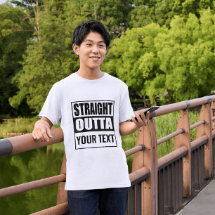 RECHTSTREEKS UIT - voeg je tekst hier toe/maak eig T-shirt