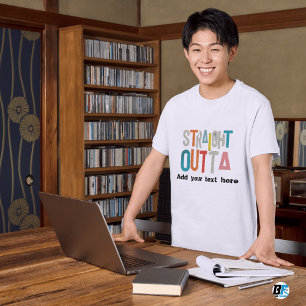 RECHTSTREEKS UIT - voeg je tekst hier toe/maak eig T-shirt