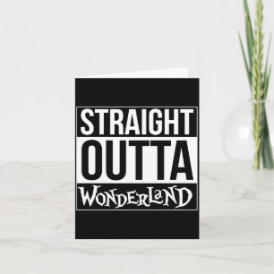 Rechtstreeks Uit Wonderland Mad Hatter Lange Mouwe Kaart