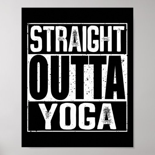 Rechtstreeks uit yoga poster (Voorkant)