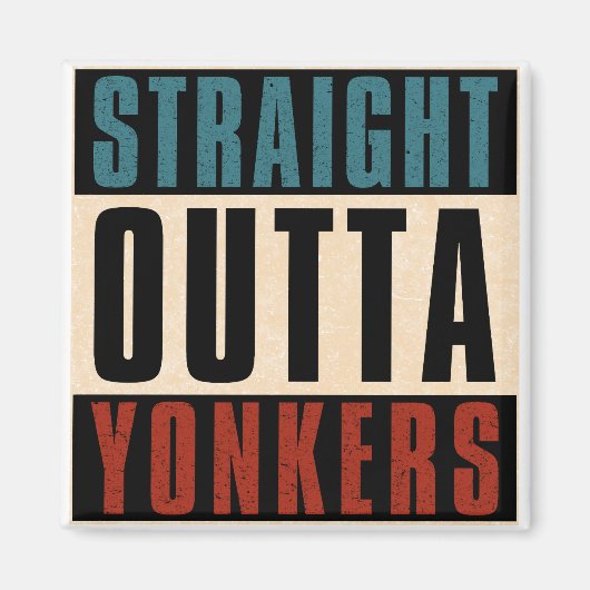Rechtstreeks uit Yonkers New York NY Magneet (Voorkant)