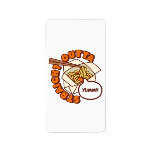 Rechtstreeks uit Yummy Ramen Noodles Etiket