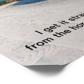 Rechtstreeks vanaf de mond van het paard 16 x 12 i poster (Hoek)