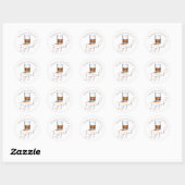 Rechtstreeks Verloving Whiskey Verloving Ronde Sticker (Vel)