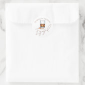 Rechtstreeks Verloving Whiskey Verloving Ronde Sticker (Tas)