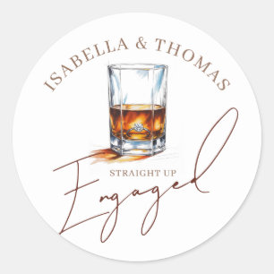 Rechtstreeks Verloving Whiskey Verloving Ronde Sticker